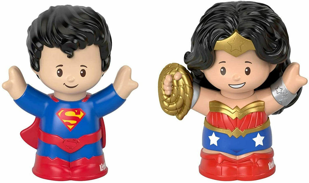 Little People DC Super Friends Wonder Woman Superman Figure 2-Pk - Fisher-Price