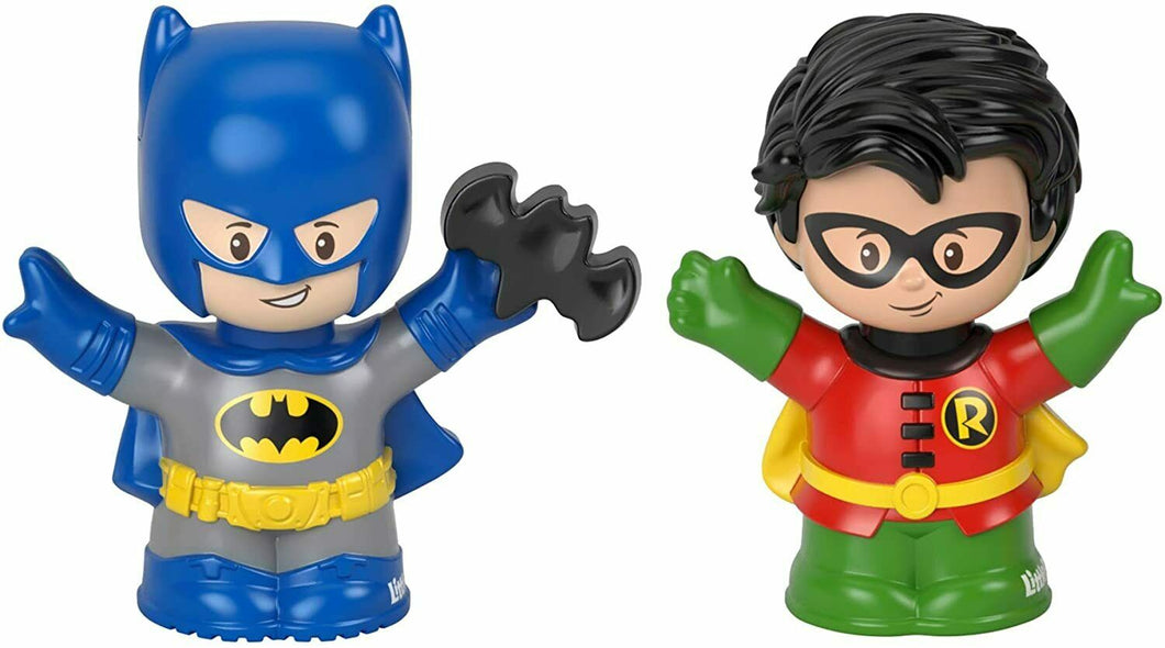 Little People DC Super Friends Batman & Robin Figure 2-Pk - Fisher-Price