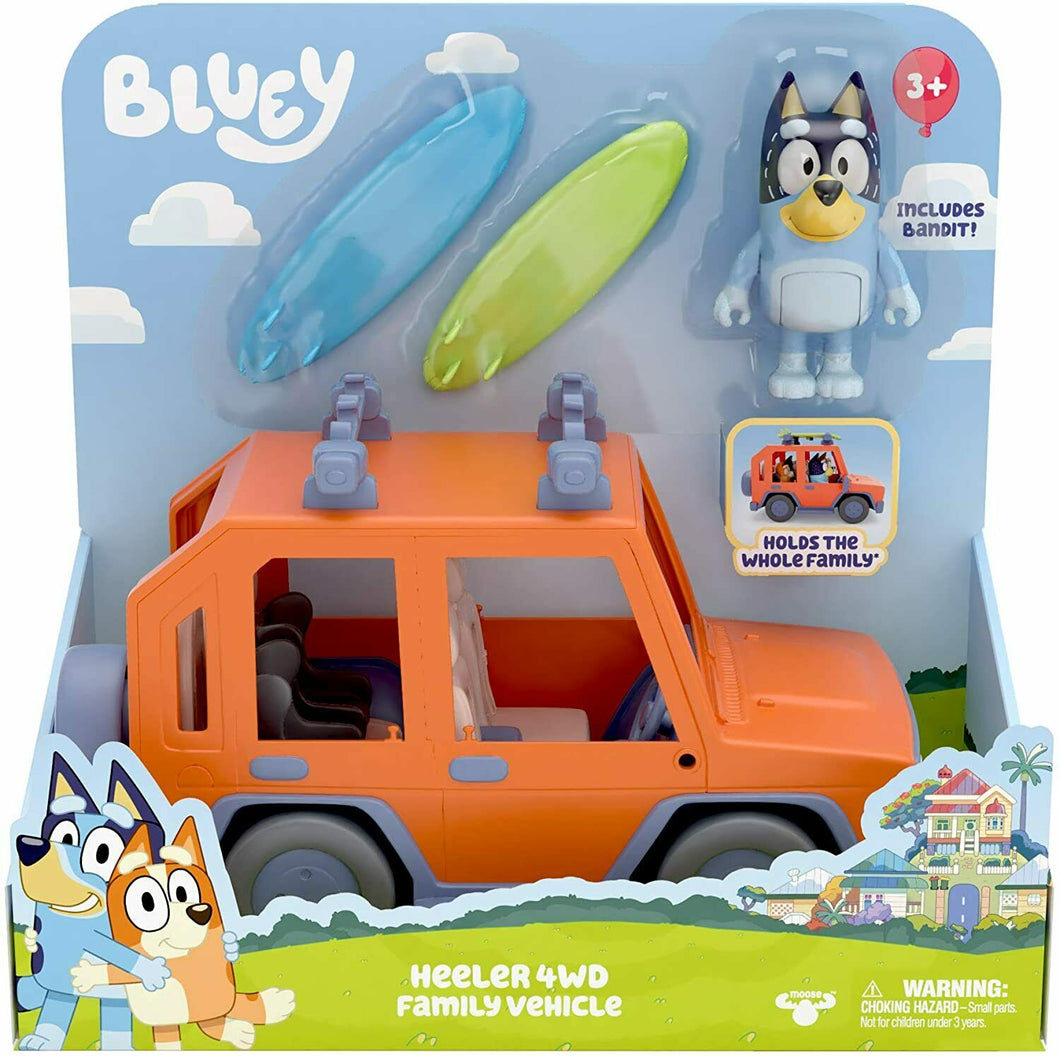 Bluey & Friends Series 2 Family Cruiser w/Bandit Figure Playset - Moose Toys