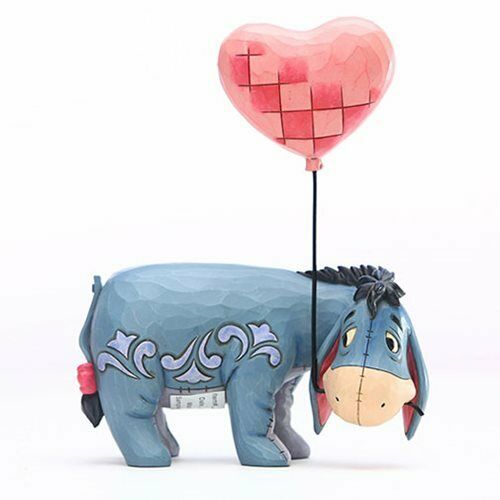 Disney Traditions Winnie the Pooh Eeyore with a Heart Balloon 