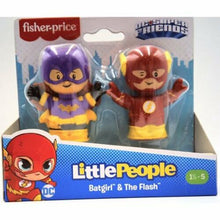 Load image into Gallery viewer, Little People DC Super Friends Batgirl The Flash Figure 2-Pk - Fisher-Price
